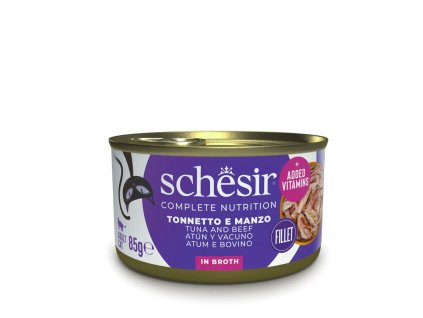 Schesir Cat Complements Tuniak a hovadzie vo vyvare 85g