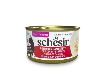 Schesir Cat Complements Kuracie a krevety vo vyvare 70g