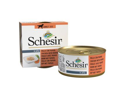Schesir Dog Adult - Kuracie filety s papájou 150g