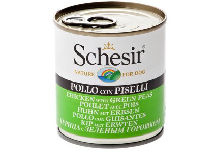 Schesir Dog - Kuracie s hráškom 285g
