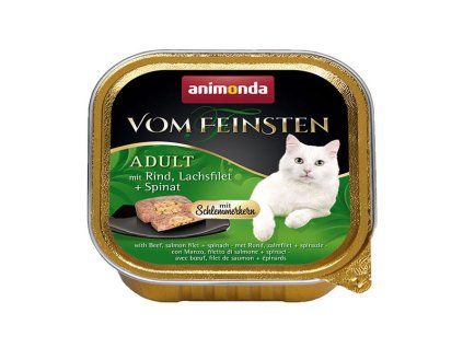 Animonda Vom Feinsten Adult - Hovädzie a losos so špenátom 100g