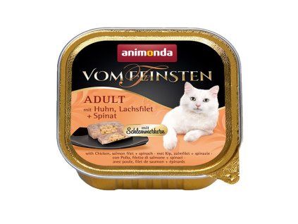 Animonda Vom Feinsten Adult - Kuracie a losos so špenátom 100g