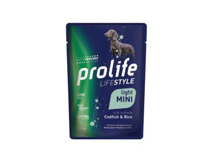 Prolife Dog Lifestyle Light Mini - Treska s ryžou 100g
