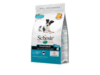 Schesir Dog Small Adult - Tuniak a sleď s ryžou 800g