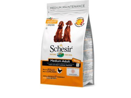 Schesir Dog Medium Adult - Kuracie s ryžou 3kg