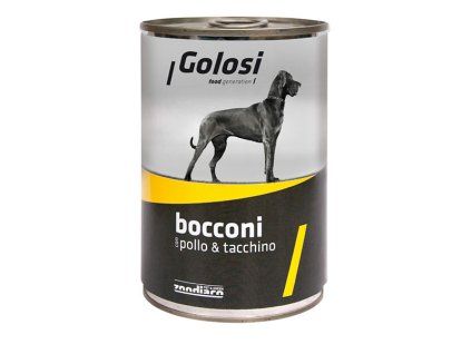 Golosi Bocconi - Kuracie a morčacie s ryžou 1,25kg