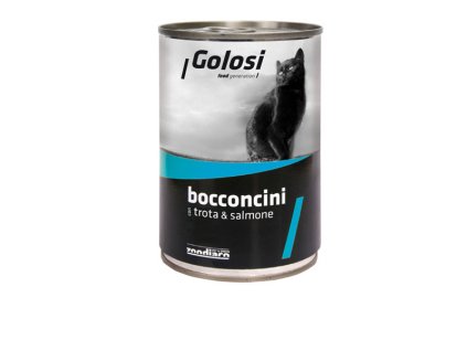 Golosi Bocconcini - Pstruh a losos s ryžou 400g