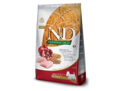 Farmina N&D Dog Low Grain Adult Mini Chicken & Pomegranate 7 kg