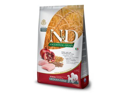 Farmina N&D dog LG Senior Medium&Maxi Chicken & Pomegranate 12 kg