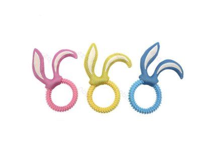 Gumený kruh s uškami pre psa Nobleza - 11cm