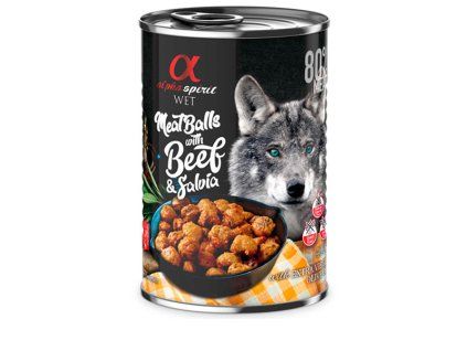Alpha Spirit Meatballs - Hovädzie mäso so šalviou 400g