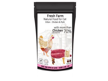 Fresh Farm No Gluten Mačiatko - Kuracie a bravčové 10g