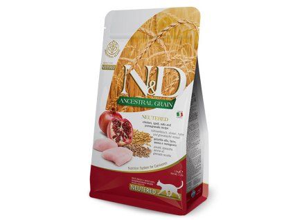 N&D Low Grain Cat Neutered - Chicken & Pomegranate 0,3kg