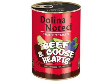 Dolina Noteci Superfood - Hovädzie a husacie srdcia 400g