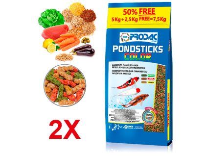 Prodac Pondsticks Color - 2x 7,5kg