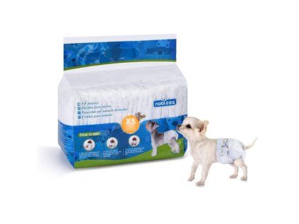 Plienky na psa Nobleza XS - 1-3kg (pás 18-30cm) - 12ks