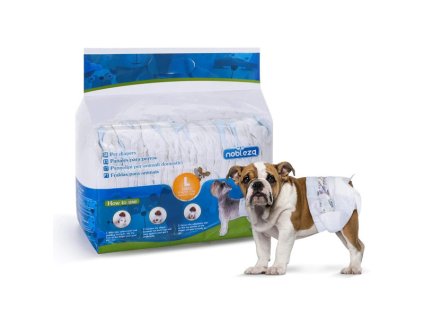 Plienky na psa Nobleza L - 6-11kg (pás 30-50cm) - 12ks