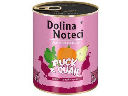 Dolina Noteci Superfood - Kačica a prepelica 800g