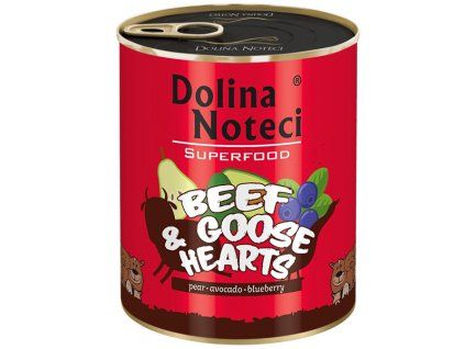 Dolina Noteci Superfood - Hovädzie a husacie srdcia 800g