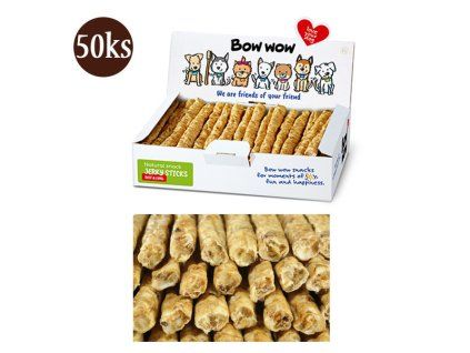 Bow Wow Naturálne Tyčinky - s pľúckami 50ks