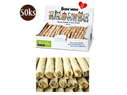 Bow Wow Naturálne Tyčinky - s držkami 50ks