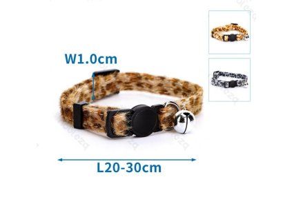 Leopardí obojok Nobleza pre mačku - Safety lock