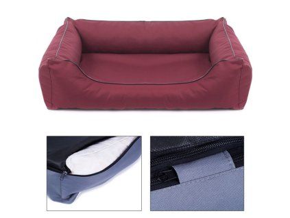 Sofa Valencia Pelech Štandard - bordová farba