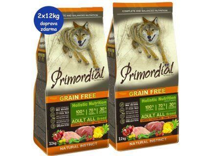 Primordial All Size Jelen Morka 2x12kg SK