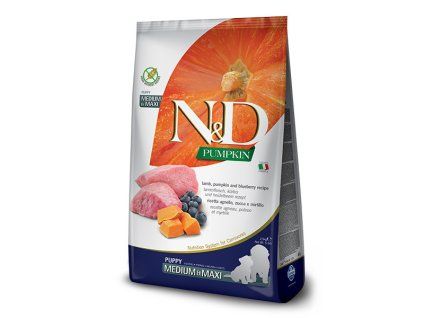 Farmina N&D Pumpkin Puppy Medium/Maxi - Lamb & Blueberry 2,5kg