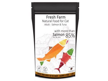 Fresh Farm No Grain Adult Cat - Losos a tuniak 1,4kg