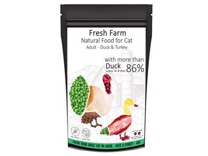 Fresh Farm No Grain Adult Cat - Kačica a morka 6kg