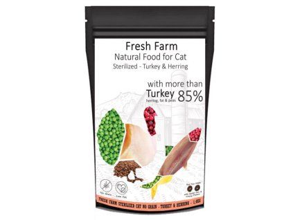 Fresh Farm No Grain Sterilized Cat - Morka a sleď 1,4kg