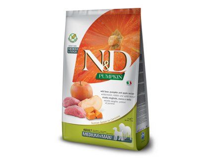 N&D Pumpkin Adult Medium/Maxi - Boar & Apple 2,5kg