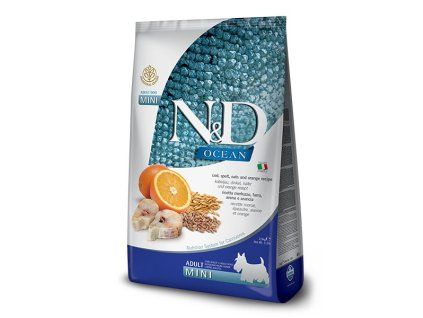 Farmina N&D dog LG Adult Mini Cod, Spelt, Oats & Orange 7 kg
