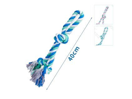 Bavlnené lano s hrubým uzlom Nobleza XL - 40cm (farebné)