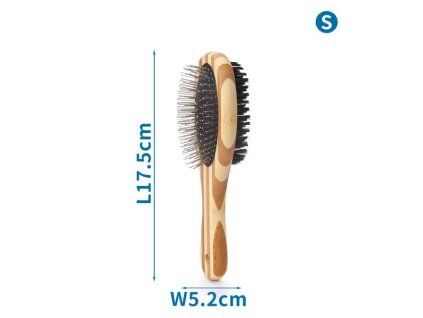 Bambusová kefa na vyčesanie srsti Nobleza S 17,5cm