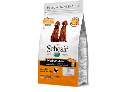 Schesir Dog Medium Adult - Kuracie s ryžou 12kg