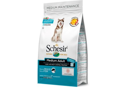 Schesir Dog Medium Adult - Tuniak a sleď s ryžou 12kg