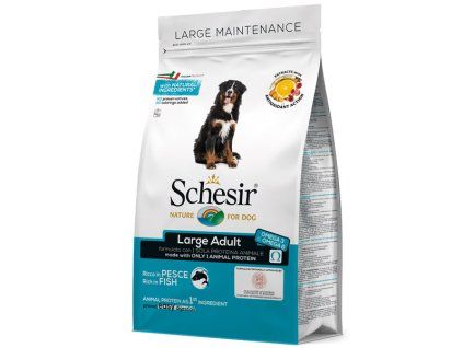 Schesir Dog Large Adult - Tuniak a sleď s ryžou 12kg