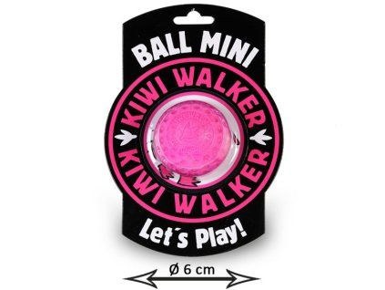 Kiwi Walker Lopta Mini - ružová 6cm