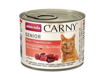 Animonda Carny Senior - Hovädzie + morčacie srdcia 200g
