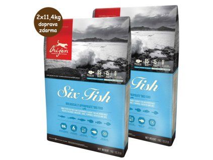 Orijen Dog 6 Fish 2x11,4kg