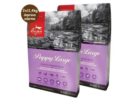 Orijen Dog Puppy Large 2x11,4kg