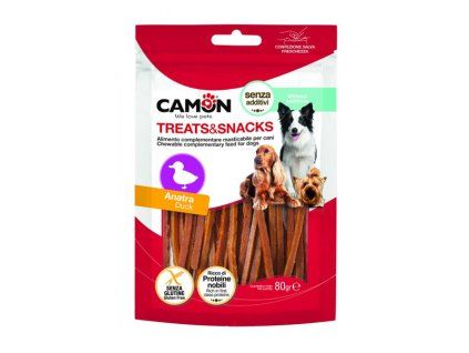Camon Treats&Snacks Dog - Pásiky kačica 80g