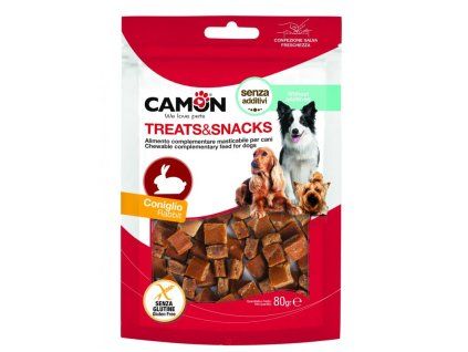 Camon Treats&Snacks Dog - Mini kocky králik 80g