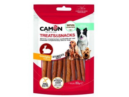 Camon Treats&Snacks Dog - Údené králičie tyčinky 80g