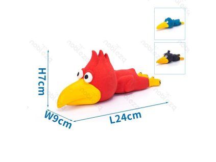 Gumený tucan Nobleza hračka pre psa 9cm