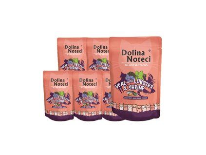 Dolina Noteci Superfood Cat - Teľacie, homár a krevety 85g