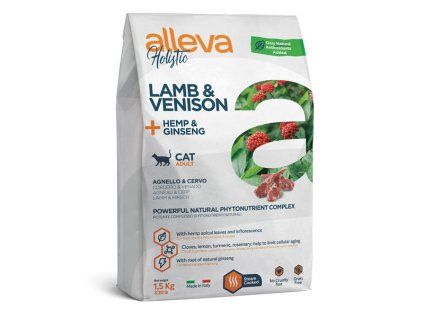 Alleva Holistic Cat Adult Lamb & Venision 1,5kg