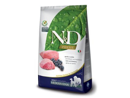 Farmina N&D Dog Prime Adult Medium & Maxi Lamb & Blueberry 2,5kg